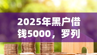 2025年黑户借钱5000，罗列5个良心的贷款平台