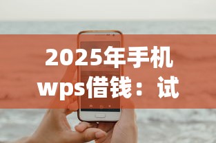 2025年手机wps借钱：试试这5个黑户无条件下款的平台