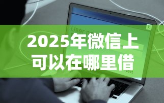 2025年微信上可以在哪里借钱？看看这五个花户借款平台容易通过