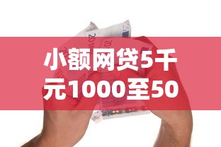 小额网贷5千元1000至5000的小额贷款平台，急用钱哪里可以快速借到的8个平台介绍