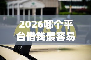 2026哪个平台借钱最容易通过，差4000元就选这7个平台