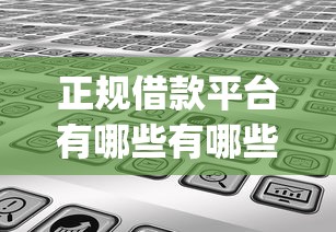 正规借款平台有哪些有哪些？分享7个无视黑白户秒下款口子app