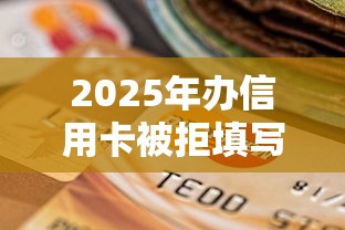 2025年办信用卡被拒填写的单位：整理五个秒批无面签贷款口子