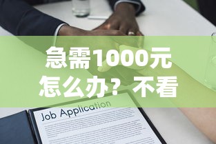 急需1000元怎么办?不看征信的贷款平台试试这6个无门槛平台 急需1000元怎么办?不看征信的贷款平台试试这6个无门槛平台