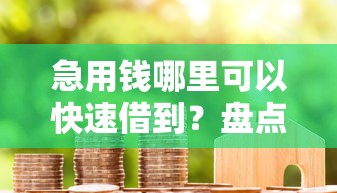 急用钱哪里可以快速借到？盘点5个贷款10万比较容易的软件给你参考