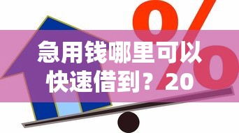 急用钱哪里可以快速借到？2026最新测评10个网上贷款都平台