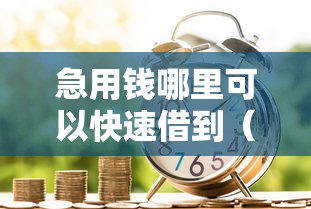 急用钱哪里可以快速借到（最新发布！）9个汽车抵押贷款平台正规