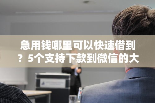 急用钱哪里可以快速借到？5个支持下款到微信的大学生可以使用的软件