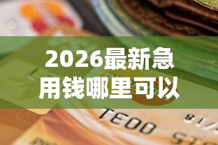 2026最新急用钱哪里可以快速借到（支持支付宝），5个网黑逾期下款平台无私分享