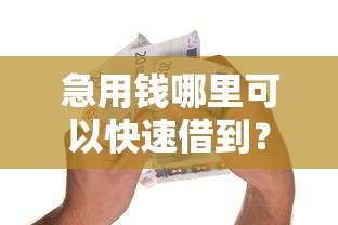 急用钱哪里可以快速借到？5个靠谱微信分期贷款平台推荐