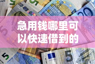 急用钱哪里可以快速借到的话，可以看看这8个有没有不查征信的贷款平台