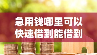 急用钱哪里可以快速借到能借到钱吗？1万元无门槛借款6个平台推荐
