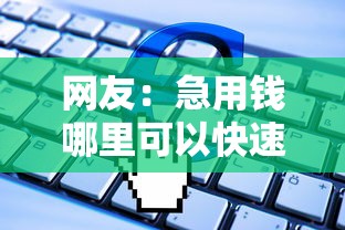 网友：急用钱哪里可以快速借到？求介绍几款个体户贷款平台