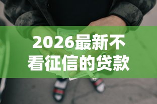2026最新不看征信的贷款平台（支持微信），6个网贷太多被拒平台还能贷无私分享