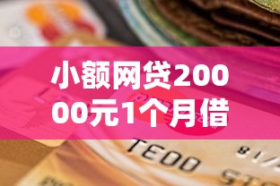 小额网贷20000元1个月借款平台不看征信，正规借款平台有哪些的6个平台介绍