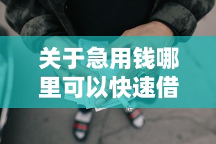 关于急用钱哪里可以快速借到，推荐5个容易下款的网贷口子给你
