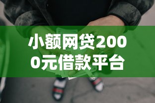 小额网贷2000元借款平台借钱安全，正规借款平台有哪些的5个平台介绍