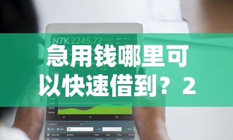 急用钱哪里可以快速借到？2026最新测评10个黑户可以在平台上借到钱