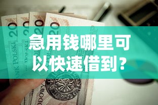急用钱哪里可以快速借到？这5个小额贷款不查征信的平台值得一试