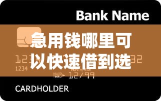 急用钱哪里可以快速借到选哪个平台？7个可靠的小额贷款平台推荐