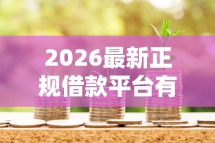 2026最新正规借款平台有哪些（支持微信），7个小额短期用钱好平台无私分享