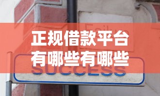 正规借款平台有哪些有哪些？分享9个不查征信的借款平台百分百通过