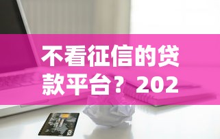 不看征信的贷款平台？2026最新测评10个平台最容易借到钱的