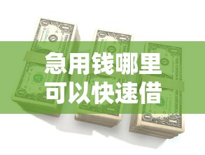 急用钱哪里可以快速借到有哪些？7个平台借钱容易通过推荐给你