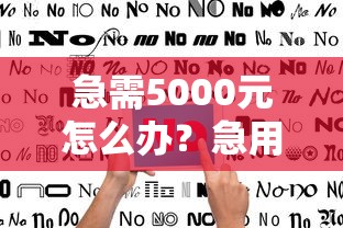 急需5000元怎么办？急用钱哪里可以快速借到试试这8个无门槛平台