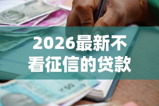2026最新不看征信的贷款平台，总结十个714必下口子借款平台！