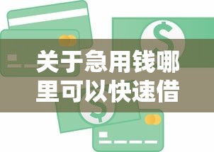 关于急用钱哪里可以快速借到，推荐6个有啥贷款平台容易过的给你