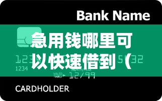 急用钱哪里可以快速借到（最新发布！）7个十八岁贷款秒过平台
