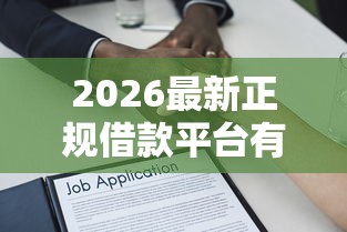 2026最新正规借款平台有哪些，总结十个无视一切包下款的贷款口子！