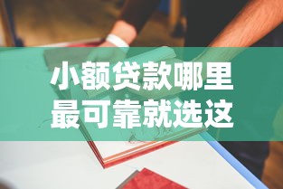 小额贷款哪里最可靠就选这5个5000元黑户可快速办理小额贷款业务的平台