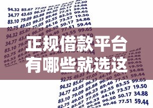 正规借款平台有哪些就选这7个20000元贷款推广平台