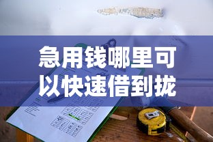 急用钱哪里可以快速借到拢共有哪些选择？10个不看征信小贷口子详解
