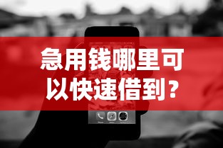 急用钱哪里可以快速借到?这6个无视征信黑白100%秒下平台值得一试 急用钱哪里可以快速借到?这6个无视征信黑白100%秒下平台值得一试