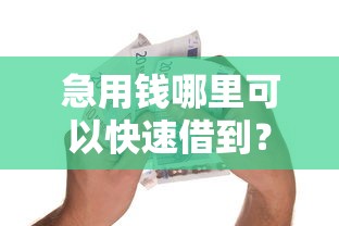 急用钱哪里可以快速借到？十个逾期也不怕的贷款容易过的平台