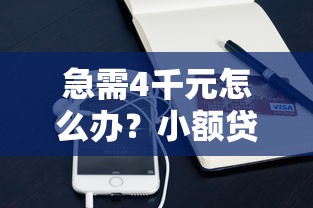 急需4千元怎么办？小额贷款哪里最可靠试试这7个无门槛平台